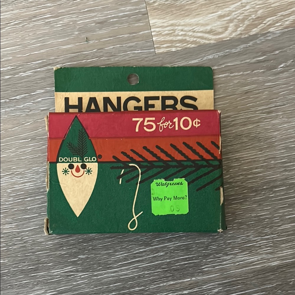 Vintage Doubl Glo Christmas Tree Hangers -Paper Novelty Mfg Company Original Box